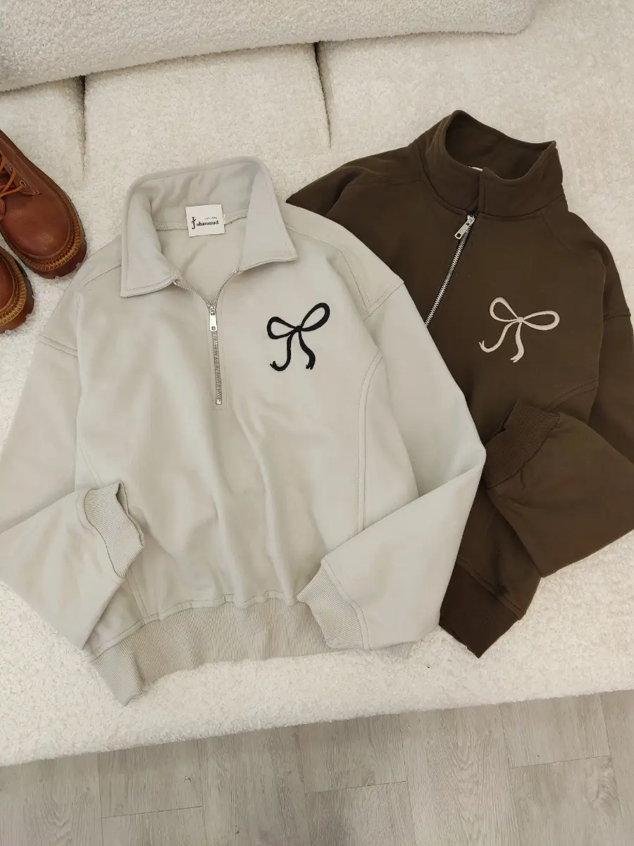 بلوز نیم زیپ آزاده